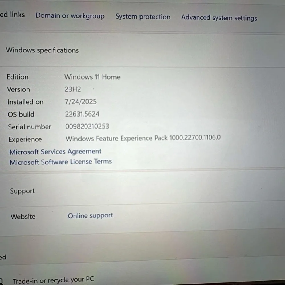 Microsoft Surface Pro 7 tablet in Silver with charger & keyboard